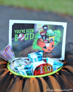 Add your BOO! card from Walmart.com to your No Sew Halloween Basket!