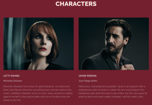 The two lead characters make Good Behavior, starting November 15 on TNT!