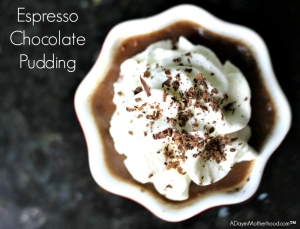 Espresso Chocolate Pudding is pure 5 star quality