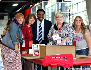 We helped stuff pet boxed for women who need to escape abuse with their pets at the Purina Better with Pets Summit