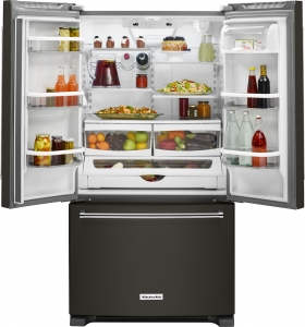 Black stainless appliances are beautiful