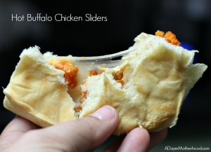 Hot Buffalo Chicken Sliders are perfect for homegating!