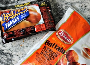 The ingredients you need for Hot Buffalo Chicken Sliders