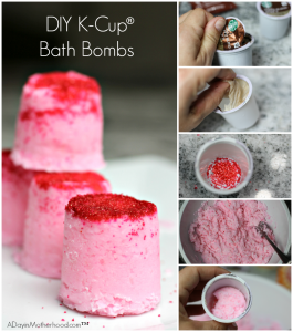 How to make K-Cup bath Bombs