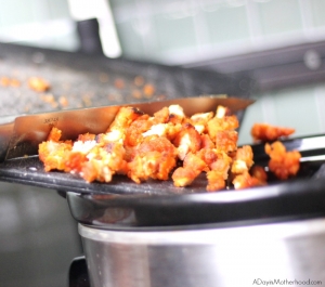 Slow Clooker Buffalo Chicken Dip is a compliment to Hot Buffalo Chicken Sliders