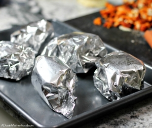 Wrap and bake the Hot Buffalo Chicken Sliders to keep them warm