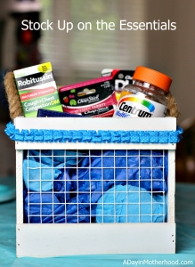 Stocking up on items to keep mom well helps with the schedule that helps kids do well in school