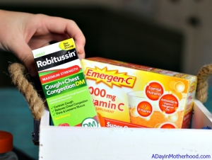 Robutussin Can help mom with caughs if her kids come home. That helps her help them in doing well in school
