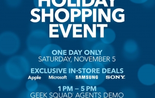 The Best Buy Holiday Shopping event is November 5!