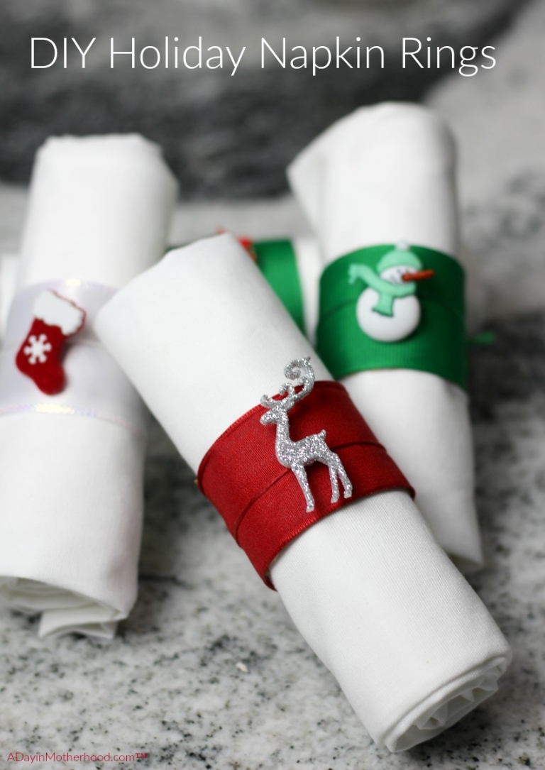 DIY Holiday Napkin Rings Tutorial