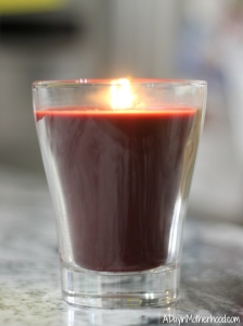 The Glade Cinnamon Apple candle adds an air of holiday to the air