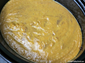 Add the Slow Cooker Pumpkin Cobbler to the slow cooker