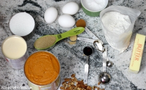 The ingredients for the Slow Cooker Pumpkin Cobbler are simple