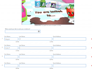 Send the video invites for your Shopkins Party directly to guests