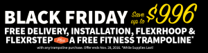 Check out the Springfree Trampoline Black Friday Deal