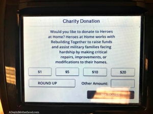 Donate at the register at Sears for Heroes at Home