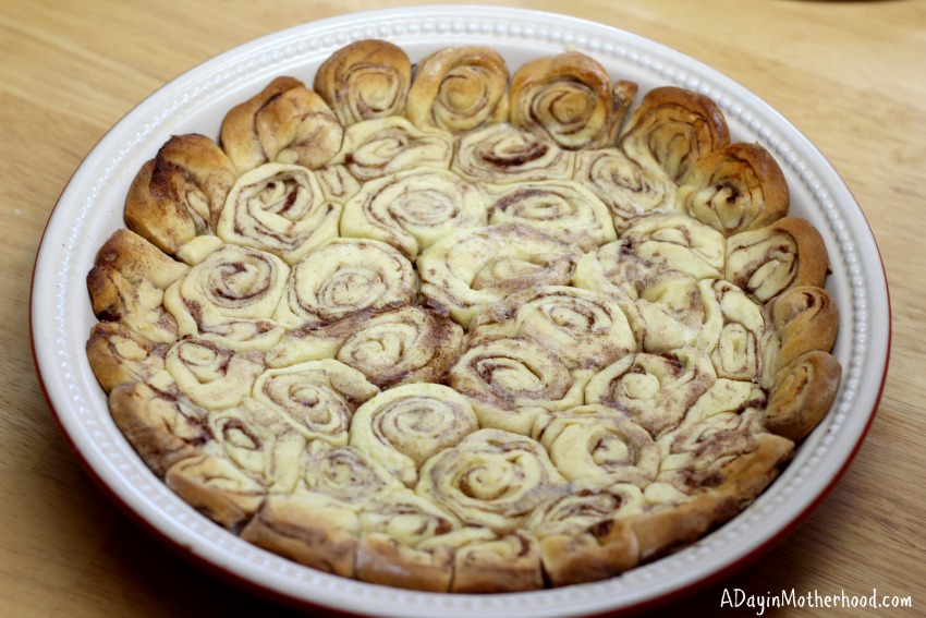 The Cinnamon Roll Crust is delicious in the Holiday Chocolate Chip Cookie Dough Pie with a Cinnamon Roll Crust Recipe