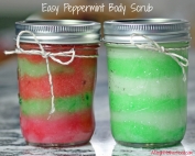 This Peppermint Body Scrub is a great last minute gift!