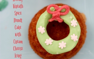 Spice Bundt Cake, homemade Cream Cheese Icing and fun decorations!