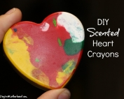 These DIY Scented Heart Crayons are easy to make
