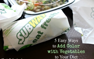 Add color with vegetables to your diet with SUBWAY