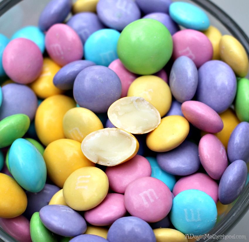 The M&Ms White Chocolate are the perfect addition to Red Velvet Easter Cakes Recipe