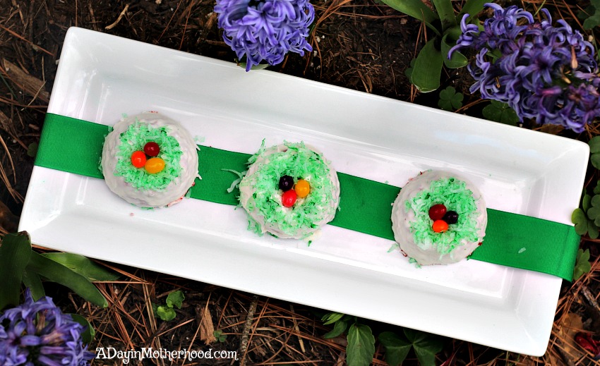 Make a cute plate to show off your Red Velvet Easter Cakes