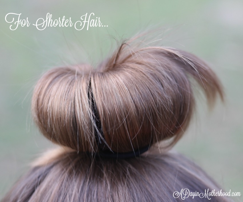 How to make an Easy Princess Updo for shorter hair