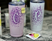 This DIY Personalized Insulated Tea Tumbler houses Bigelow tea and keeps it warm