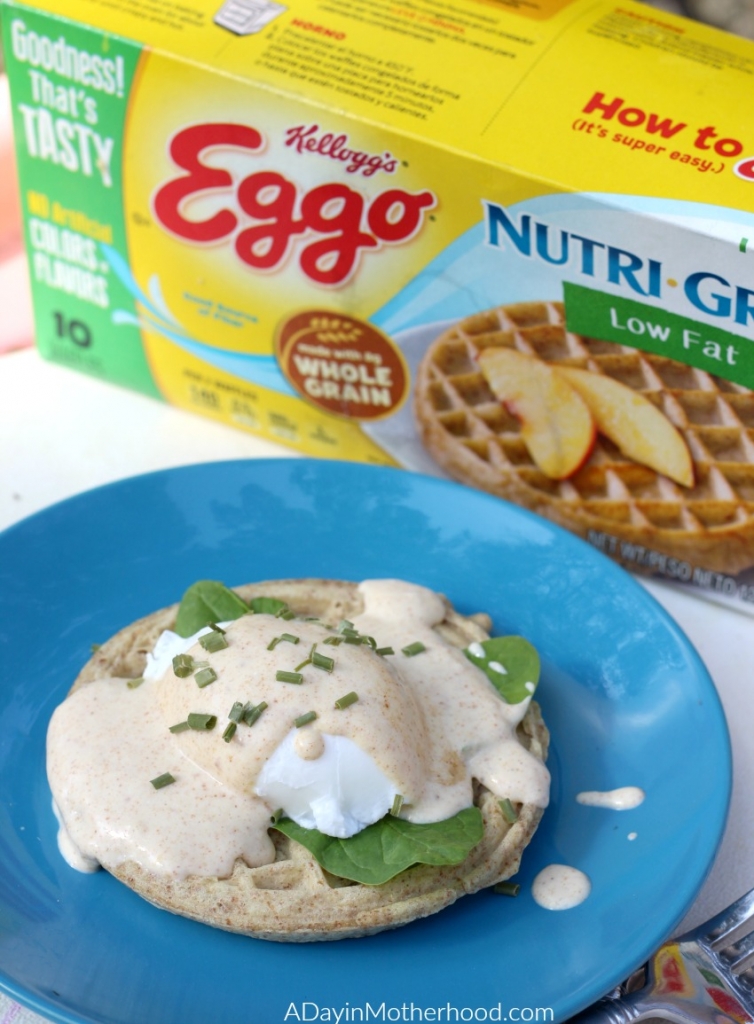 Eggo Benedict with Light Hollandaise Sauce Recipe