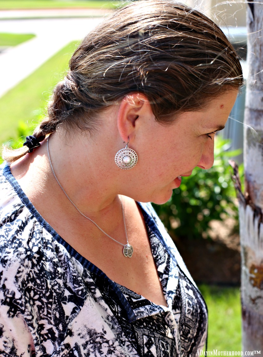 High Rise Jeans, A Peasant Top and Earrings are a thing of style