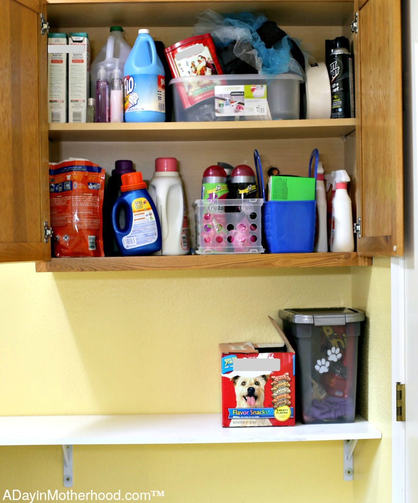 Organize those cabinets for Ways to Organize Your Laundry Room