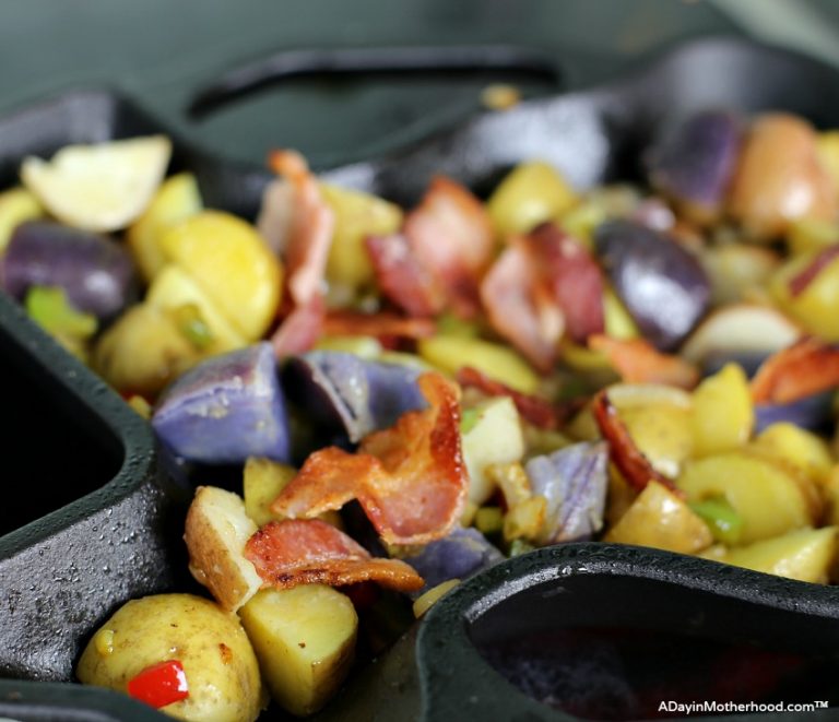 Cast Iron Skillet Bacon and Potatoes Recipe A Day in Motherhood