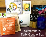 September Goodies from The Daily Goodie Box. ad
