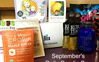 September Goodies from The Daily Goodie Box. ad
