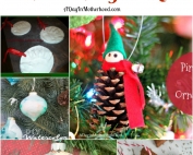 Make these 5 homemade ornaments with your kids.