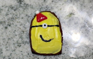 Easy Minion Gingerbread Cookies for the holidays