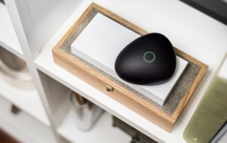 Dojo Cybersecurity Pebble Product Review lit up