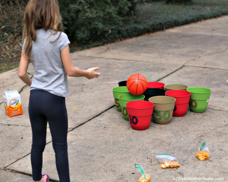 DIY Basketball Bucket Game