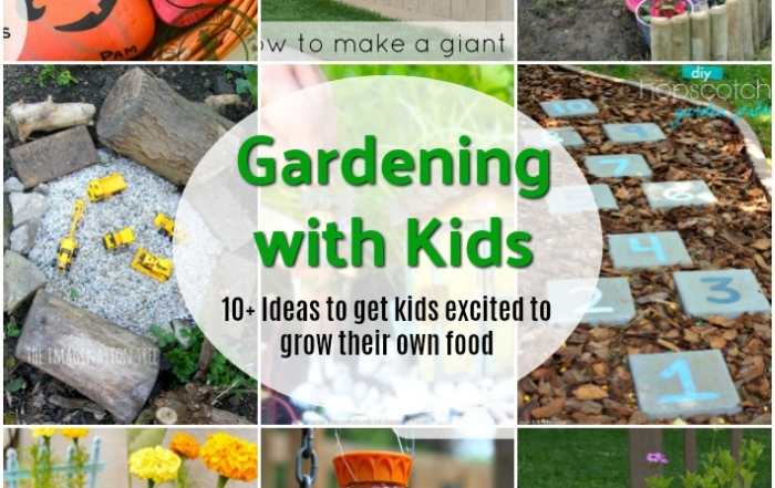 10+ Ideas for gardening with kids.