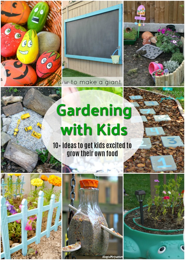 10+ Ideas for gardening with kids.