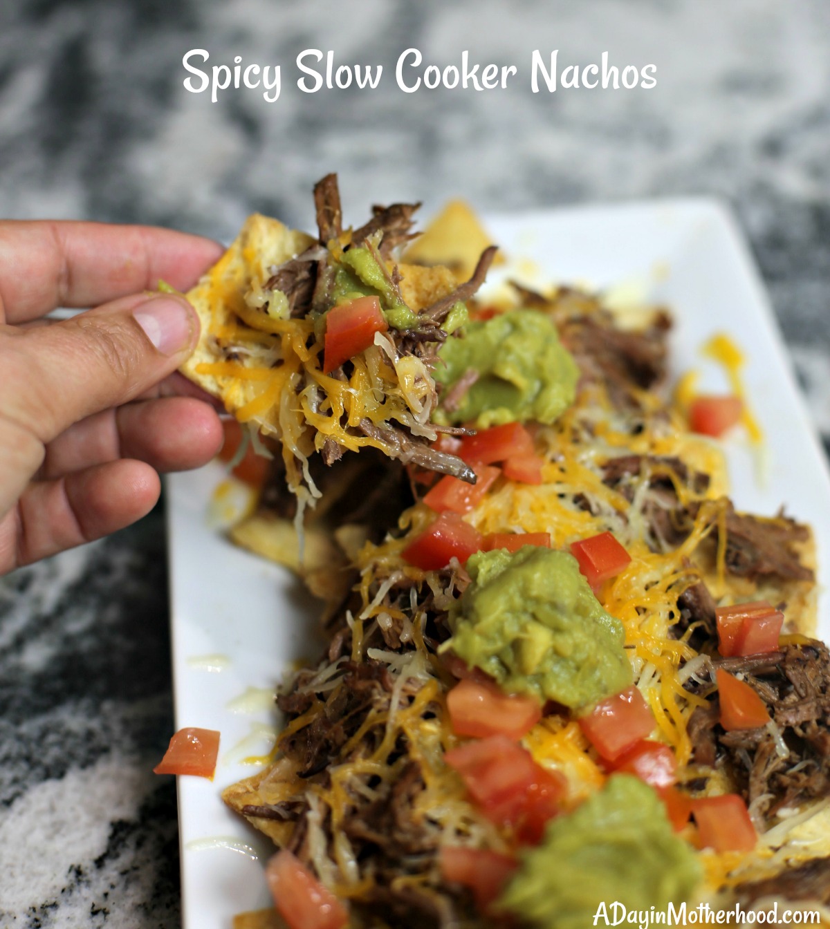 Easy Spicy Slow Cooker Nachos Recipe A Day in Motherhood