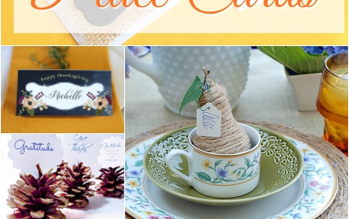 Add a touch of personalization to your Thanksgiving table with place cards.