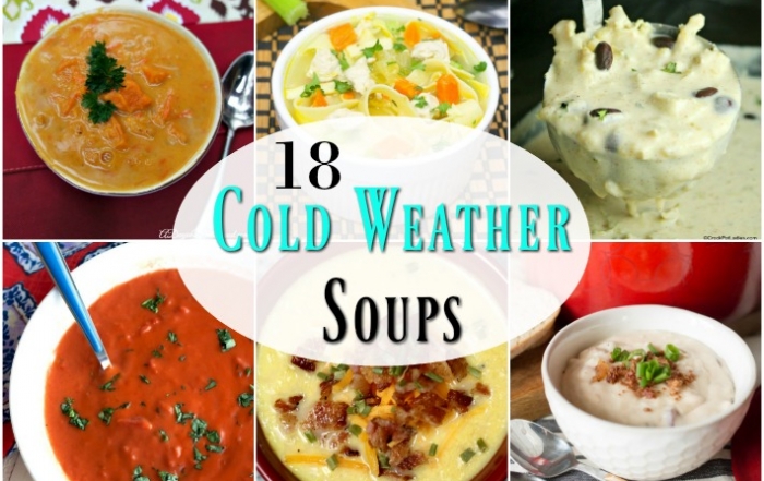 Cold weather soups to keep you warm inside.