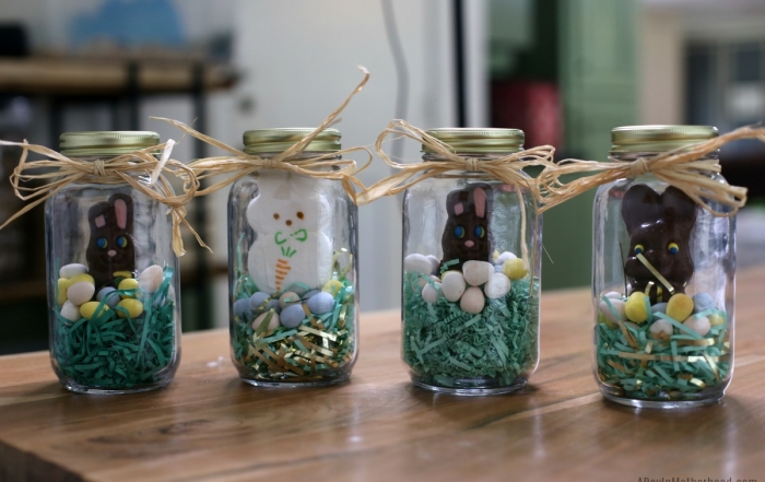 Easy Bunny Jars to Celebrate Easter