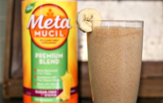 Chocolate Chip Banana Protein Shake with Extra Fiber and drink up