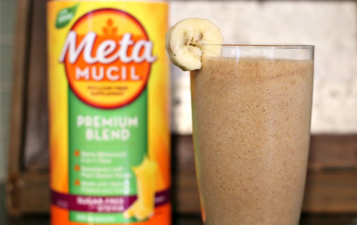 Chocolate Chip Banana Protein Shake with Extra Fiber and drink up