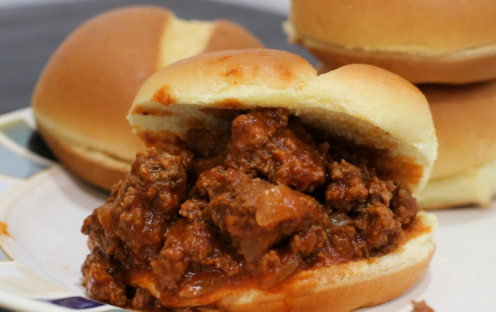 Spicy Slow Cooker Tailgater Sloppy Joes for tailgating!