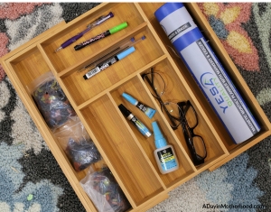 Back to School Organization 2.0 - a bamboo tray is included in the giveaway