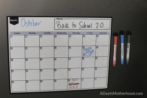 Back to School Organization 2.0 - get a calendar that sticks to you can stay on top of things